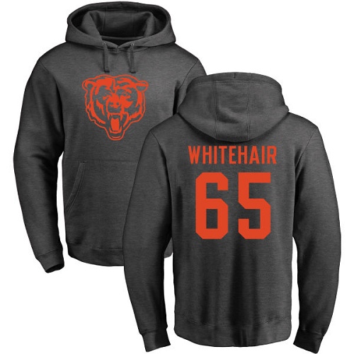 Chicago Bears Men Ash Cody Whitehair One Color NFL Football 65 Pullover Hoodie Sweatshirts